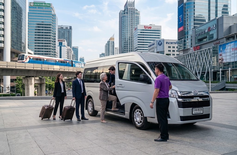 van-vip-commuter บริการรถรับส่งพนักงานโรงงาน